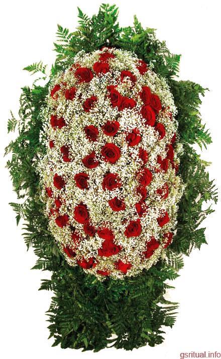 Венок из Живых Цветов № 11