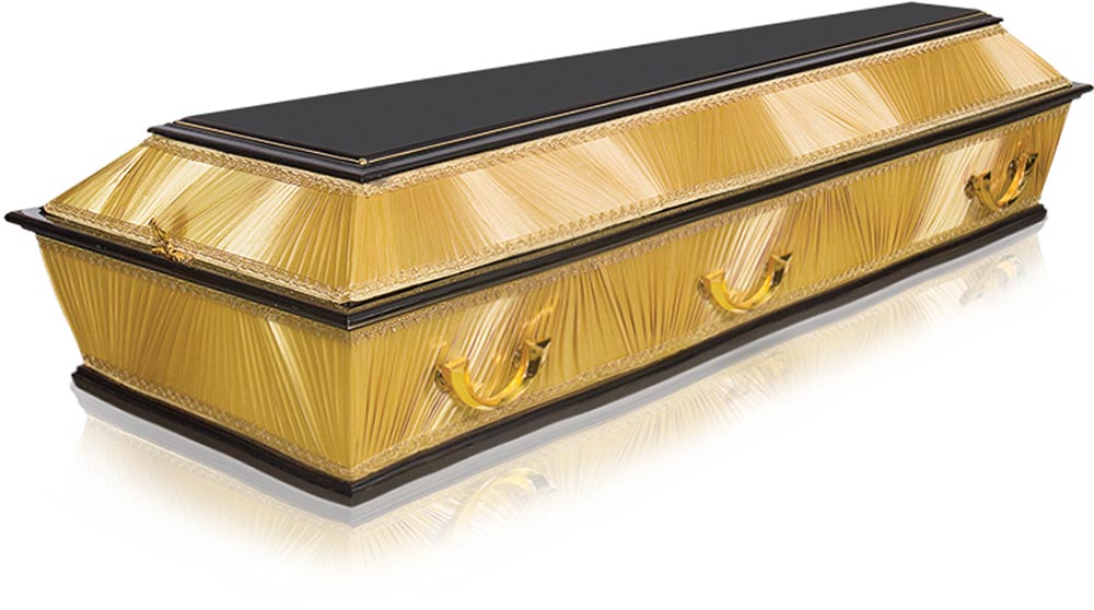 Гроб ФКК-4 комби. тканью колода от 1,8 до 2,1 м. — изображение 2