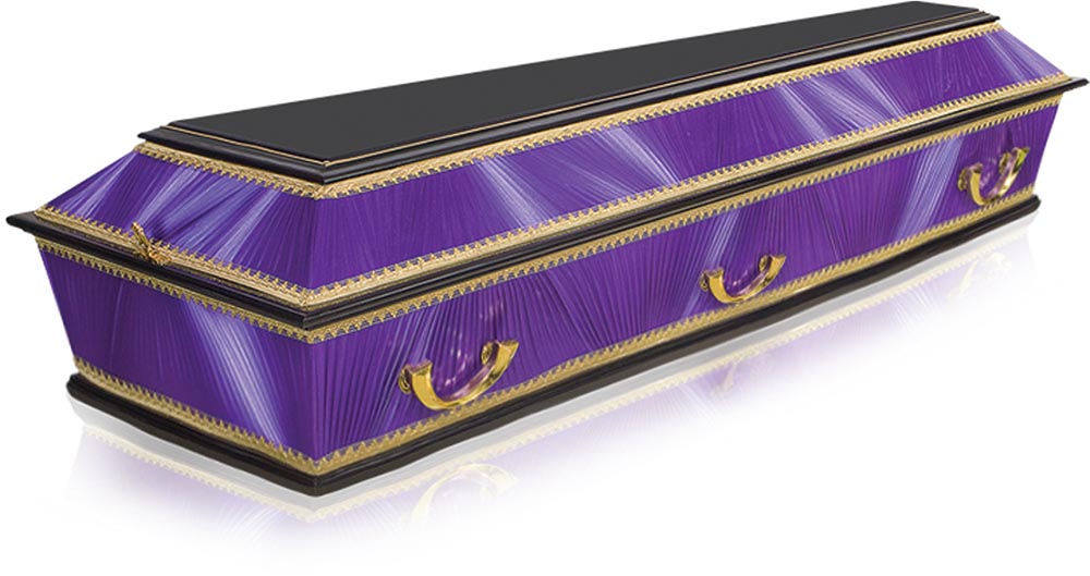 Гроб ФКК-4 комби. тканью колода от 1,8 до 2,1 м. — изображение 3