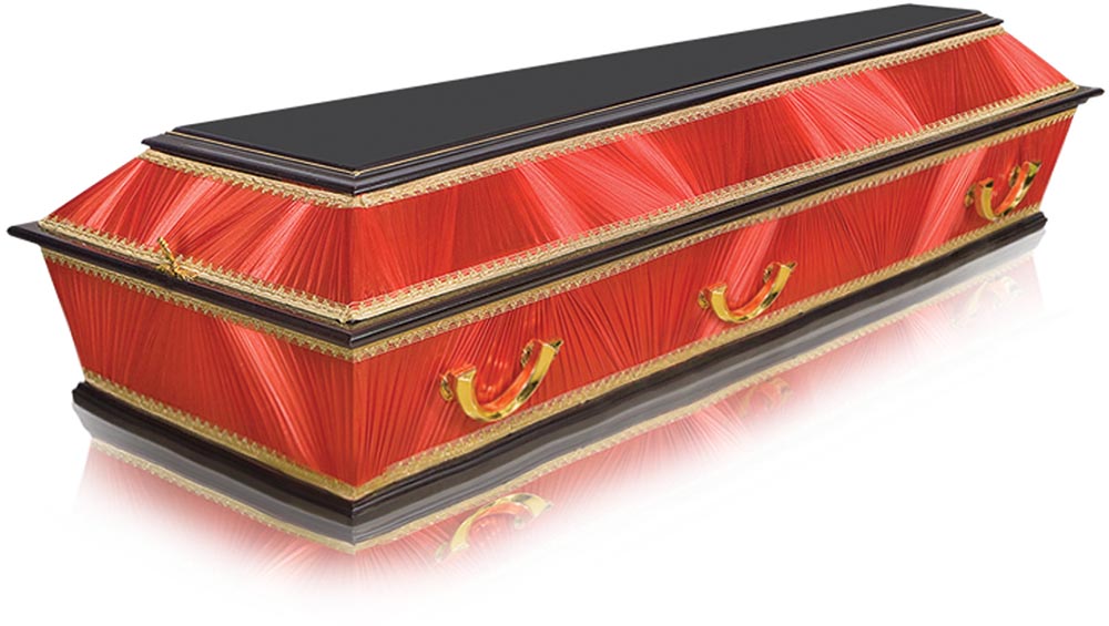 Гроб ФКК-4 комби. тканью колода от 1,8 до 2,1 м. — изображение 5