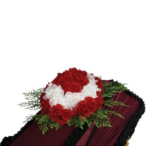 Траурная композиция на крышку гроба №4