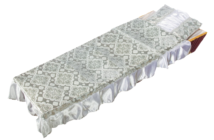 Комплект Купеческий (подушка+покрывало) серебро