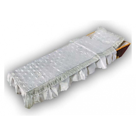 Комплект Собор (подушка+покрывало) серебро