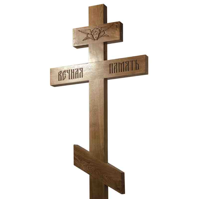 Крест дубовый - серафим 100мм