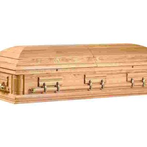 Гроб двухкрышечный Lincoln Натуральный