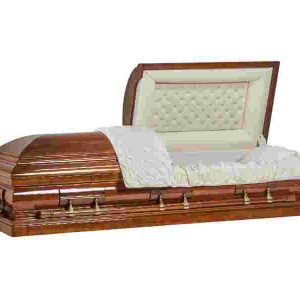 Гроб двухкрышечный Olivia Тополь