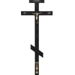 Крест Строгий с Иисусом и полувазой
