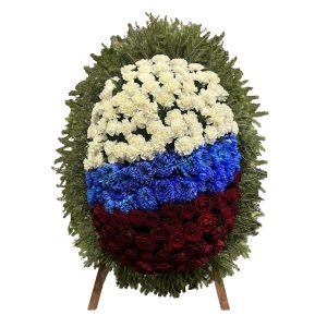 Венок из Живых Цветов № 10