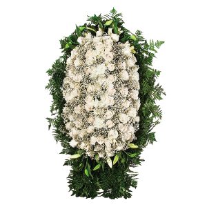 Венок из Живых Цветов № 4