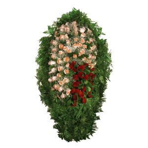 Венок из Живых Цветов № 6